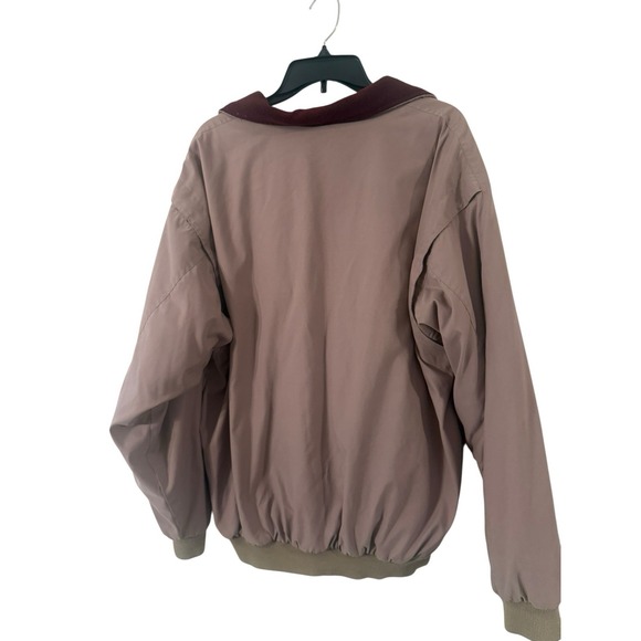 Vtg Orvis Khaki Softshell Fleece Lined Jacket Bomber Hunting Chore Men's Sz L - Picture 6 of 7